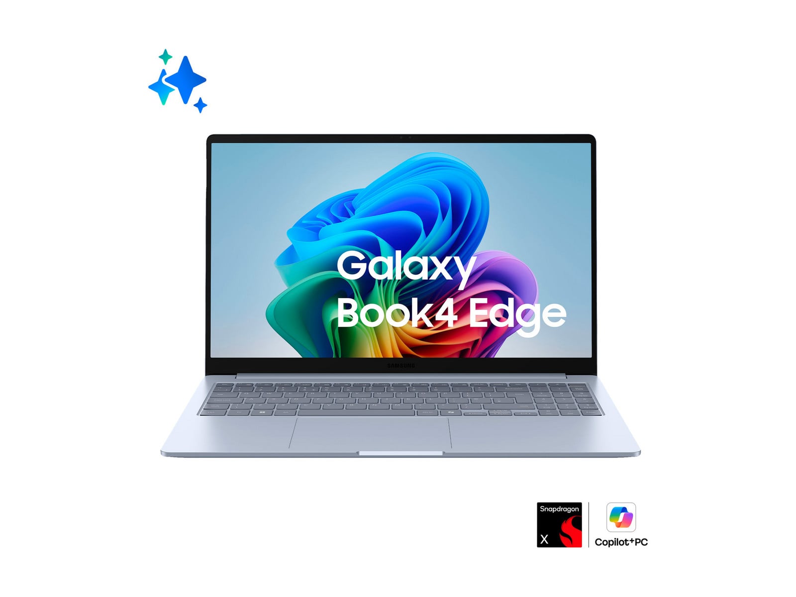 Samsung - Galaxy Book4 Edge 15.6" - Snapdragon X X1-26-100 chip - 16GB Memory - 512GB SSD - Sapphire