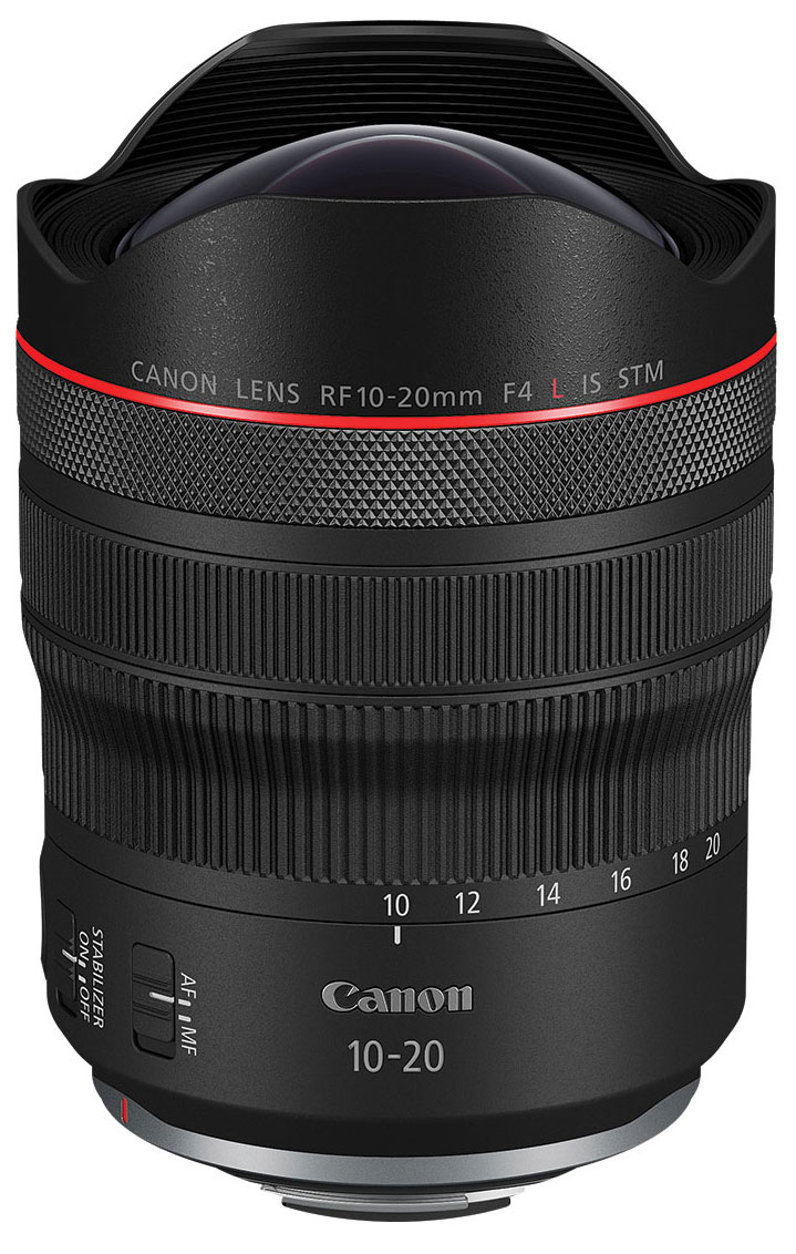 Canon - RF10-20mm F4 L IS STM Camera Lenses - Black