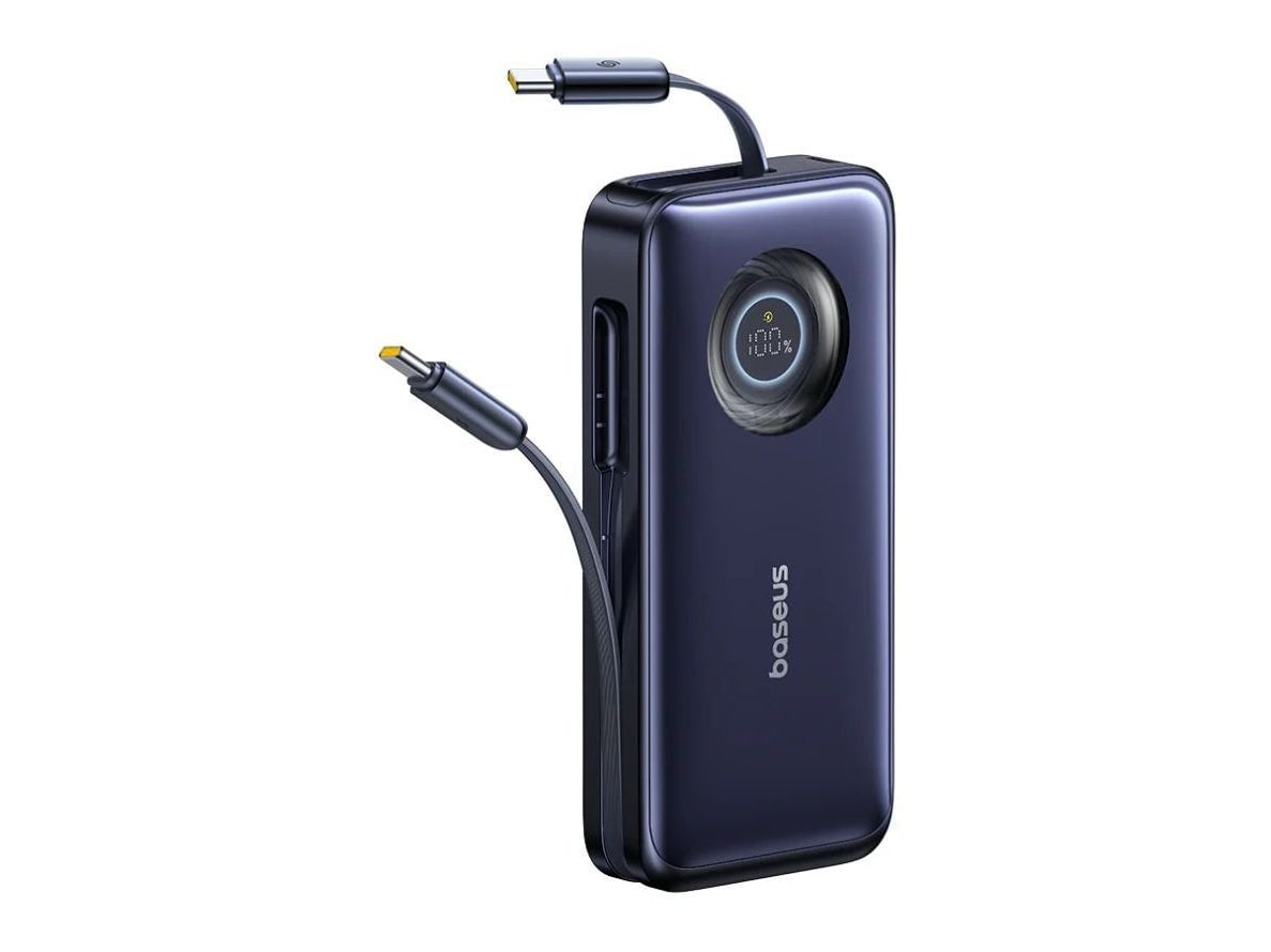 Baseus - EnerCore CR11 with Retractable Cable 100W 20000 mAh Blue Power Banks