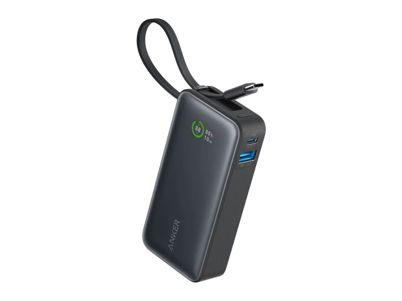 Anker - Nano Power Bank 30W with Built-In USB-C Cable Power Banks