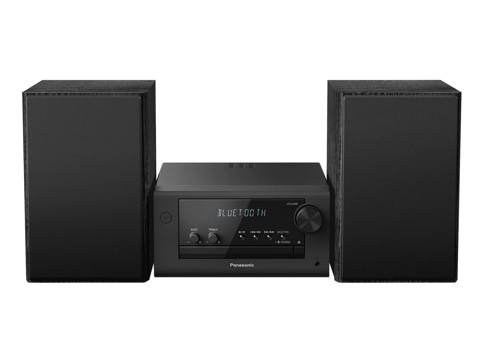 Panasonic - SC-PM704 Bluetooth Turntables & CD Players - Black