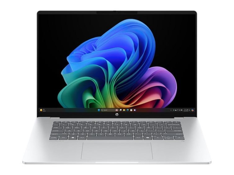 HP - OmniBook 5 16-fb0027nr 16-inch - Qualcomm Snapdragon X X1-26-100 chip - 16GB Memory - 512GB SSD - Glacier Silver