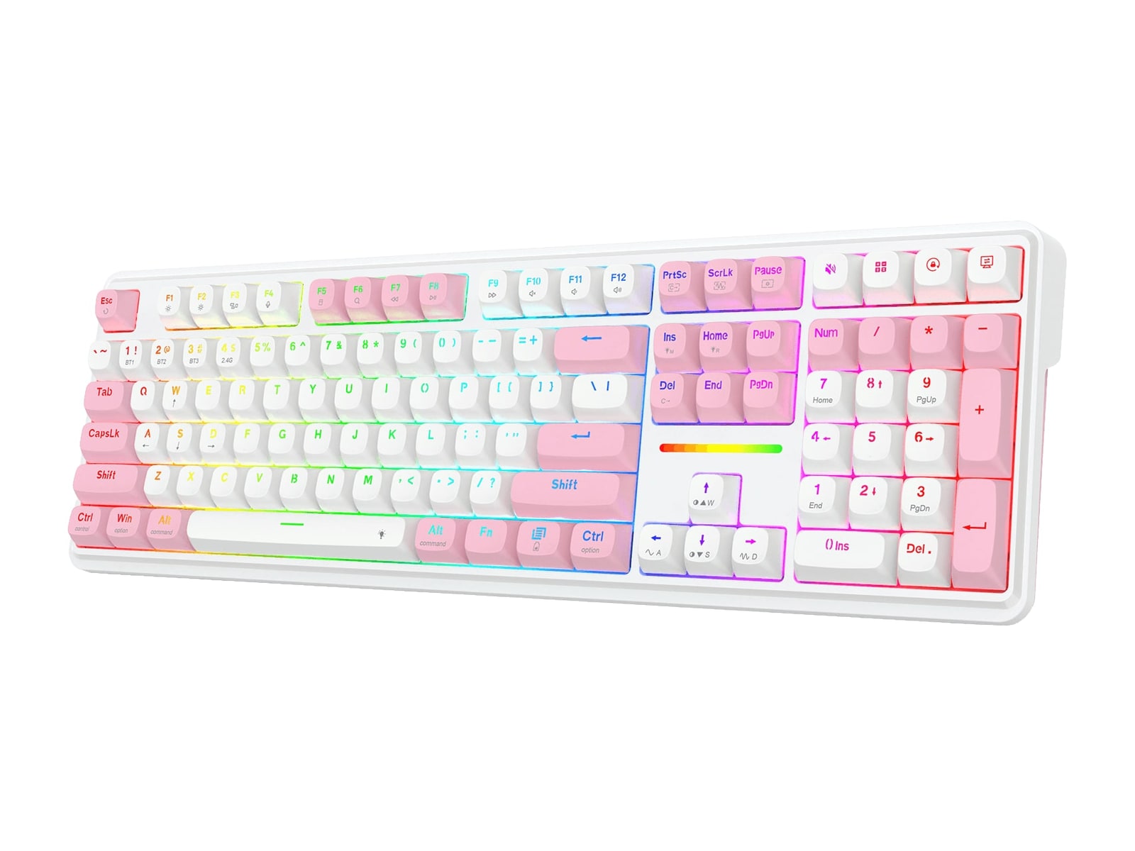 Redragon - ANTONIUM K745 PRO Keyboards - White & Pink