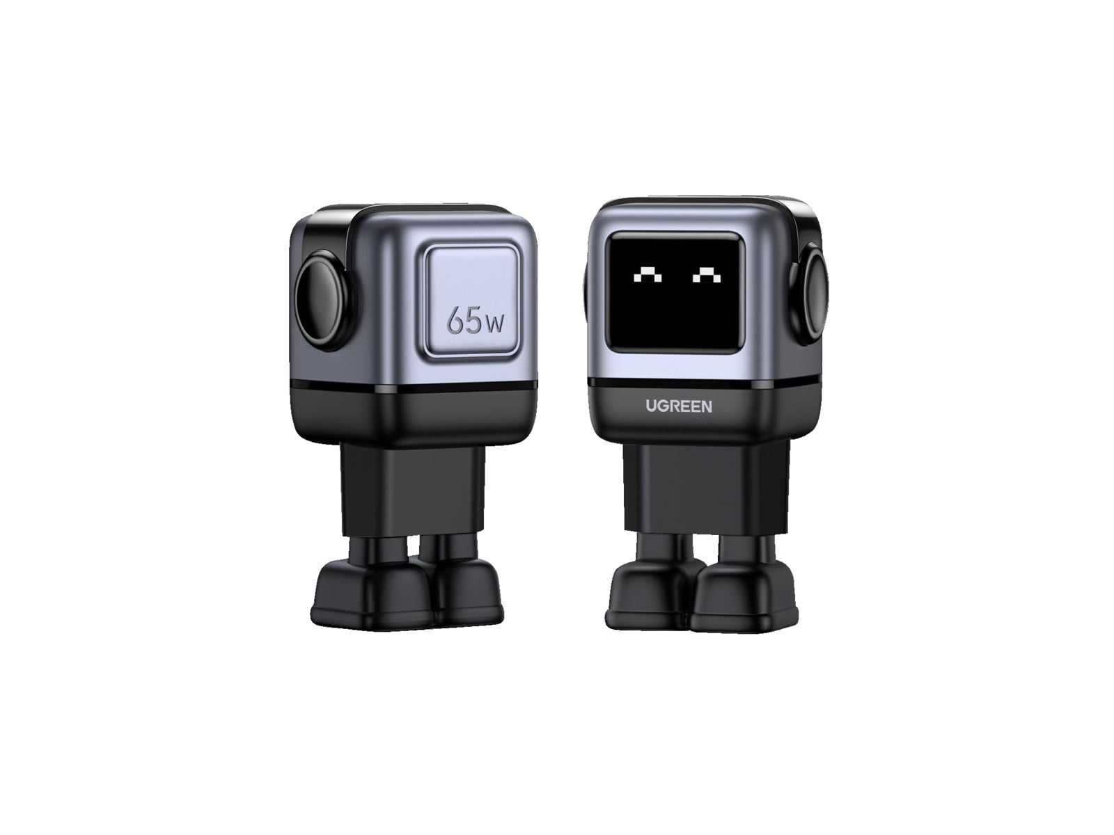 UGREEN - Uno RG 65W 3-Port GaN Charger Black Wall Chargers