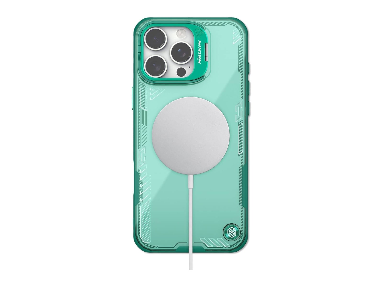 Nillkin - MagSafe Compatible Iceblade CamProp Case with Camera Cutout - iPhone 16 Pro Max - Green