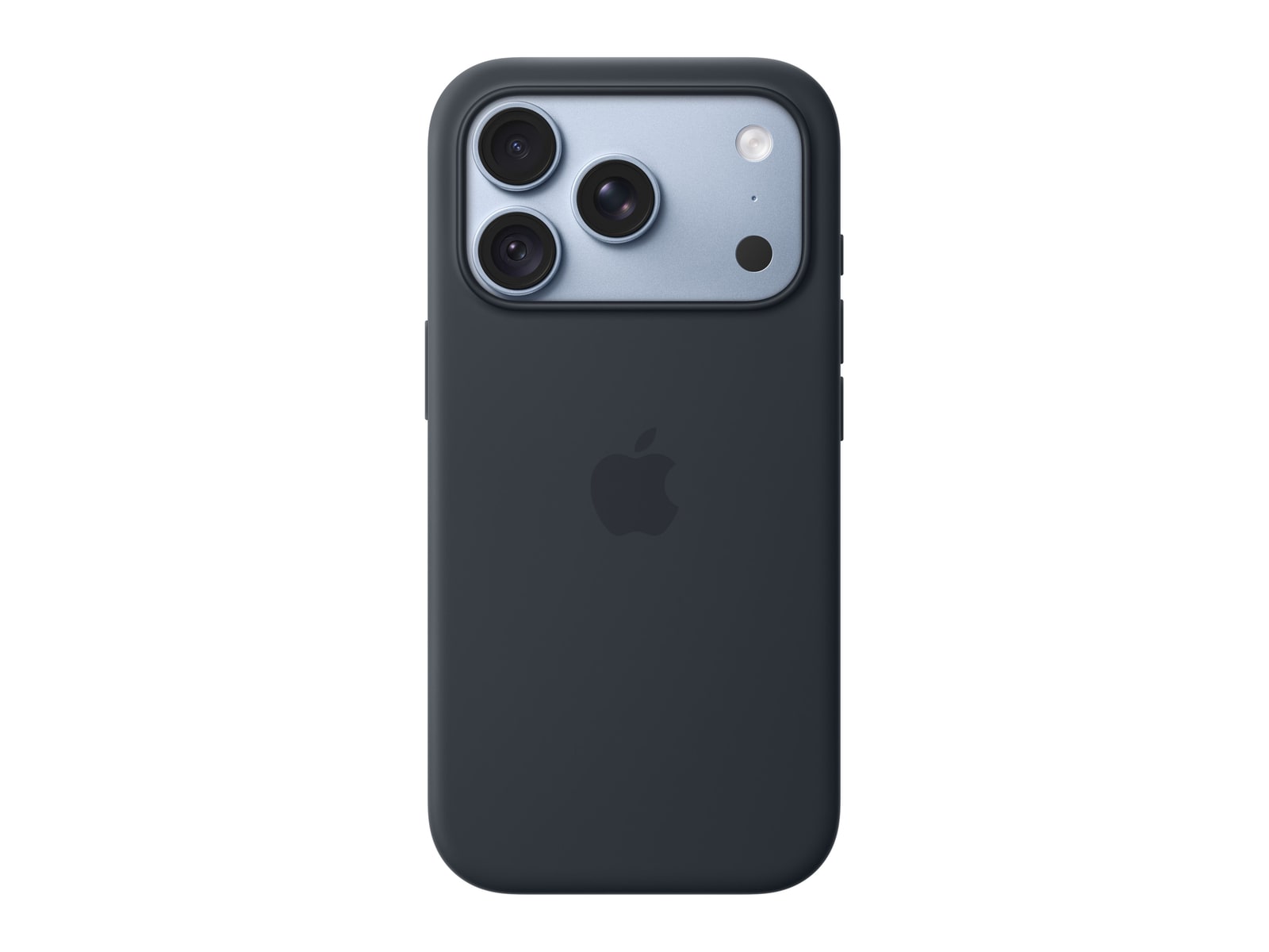 Apple - iPhone 18 Pro Silicone Case with MagSafe - Navy Blue