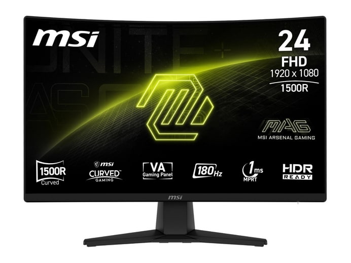 MSI - 23.6" MAG 242C Full HD 180Hz Gaming Monitors