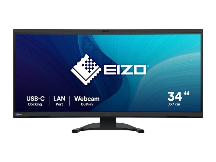 EIZO - 34.1" FlexScan EV3450XC UWQHD 60Hz Ultrawide Monitors - Black