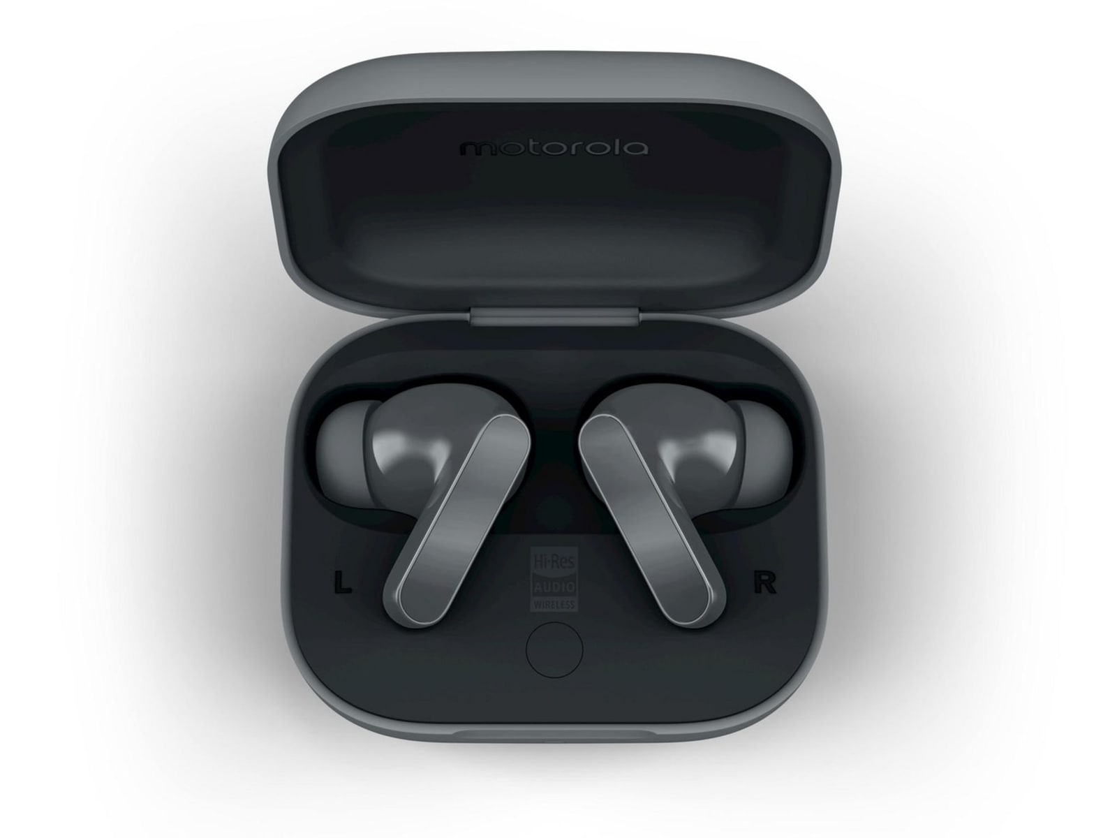 Motorola - Moto Buds Bass Bluetooth True Wireless Earbuds - PANTONE Dark Shadow