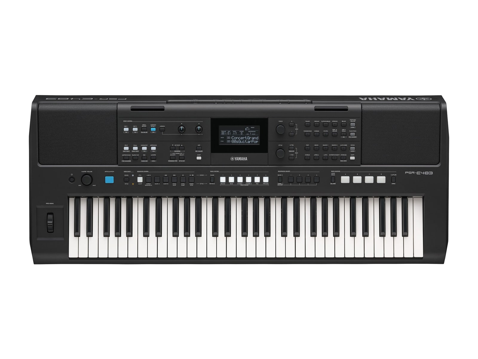 Yamaha - PSR-E483 61-Note Portable Keyboard Digital Pianos