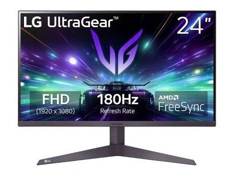 LG - 23.7" 24GS50F Full HD 180Hz Gaming Monitors - Black