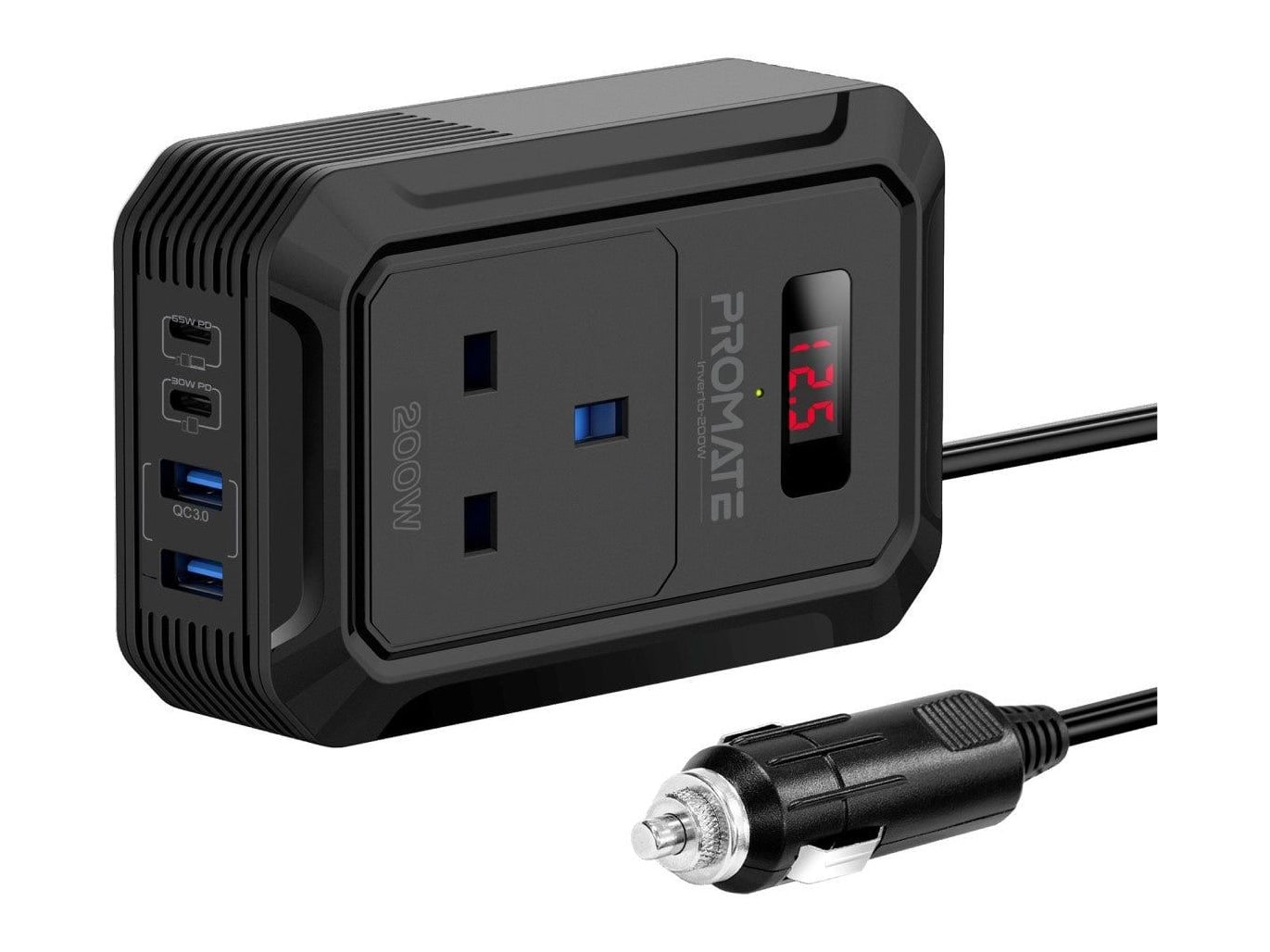 Promate - Inverto-200W Car Chargers