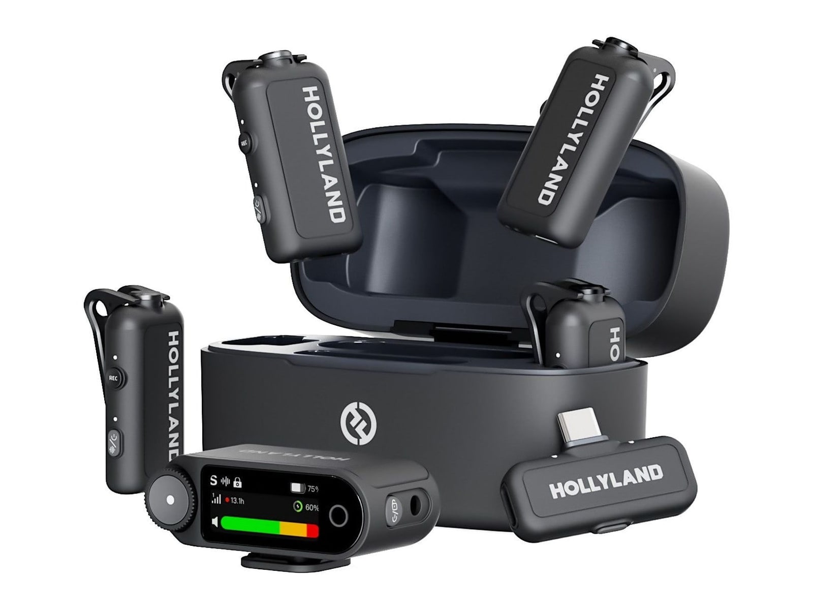 Hollyland - LARK MAX 2 Combo (4-Person) Wireless Microphones