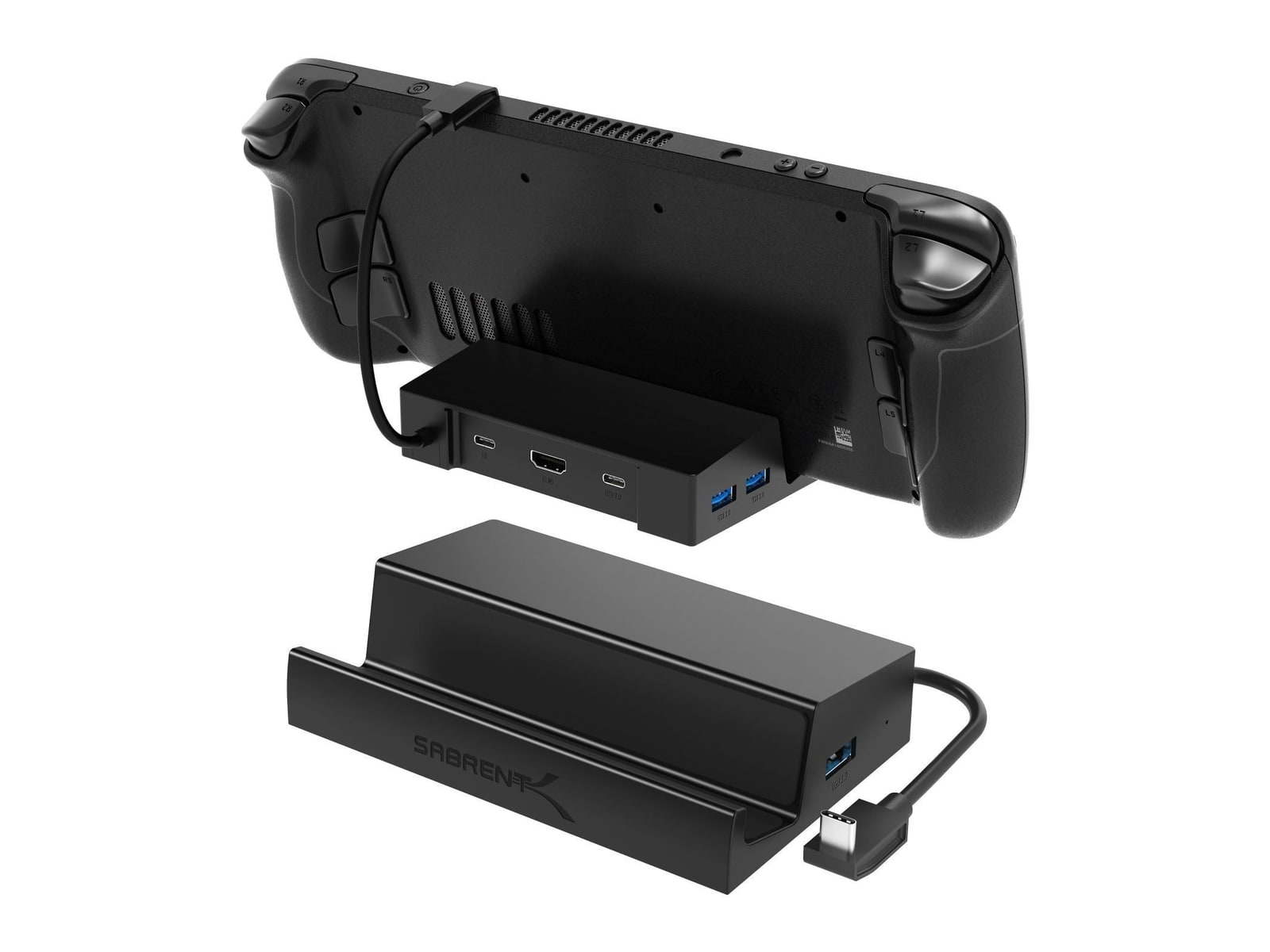 Sabrent - 6-Port Docking Station for Steam Deck and USB C Devices Docking Stations