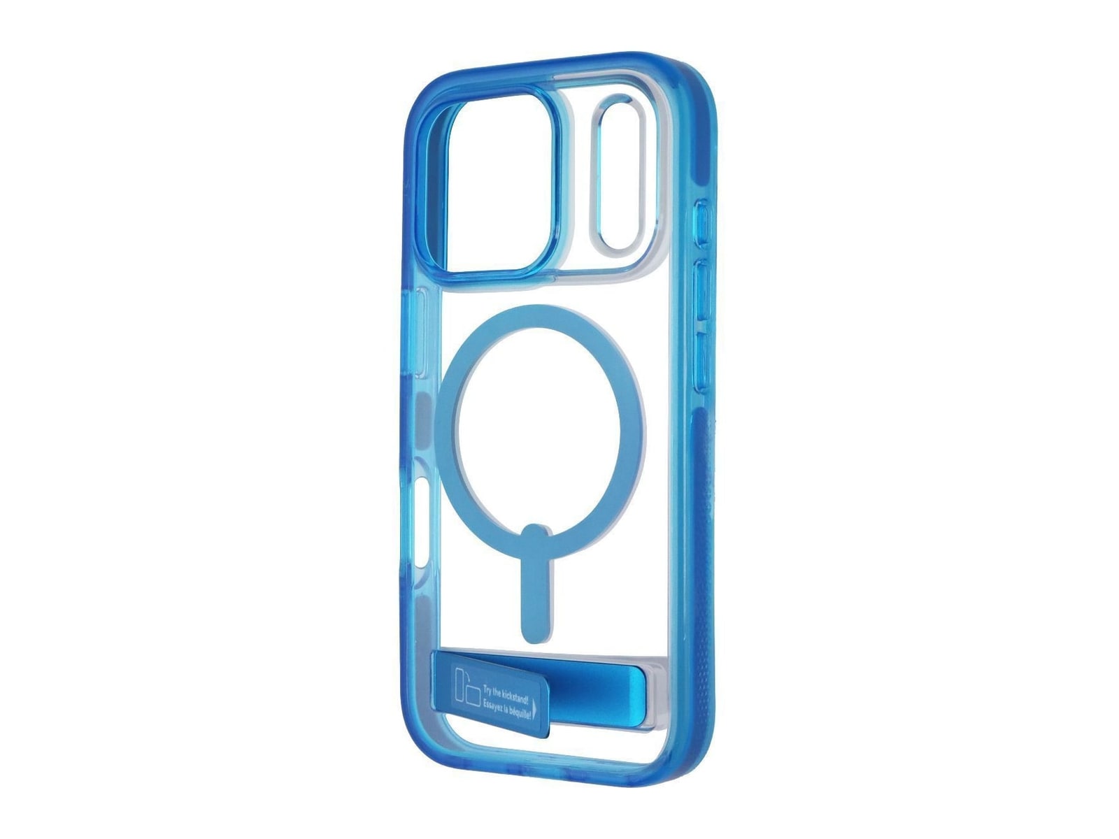 ZAGG - Santa Cruz Snap Kickstand Case - iPhone 17 Pro - Tranquil Blue