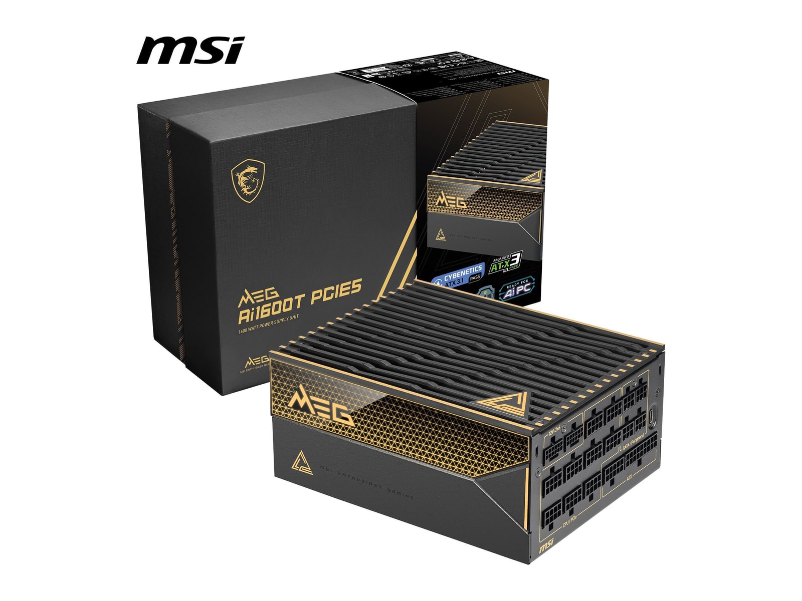 MSI - MEG Ai1600T PCIE5 1600W Power Supplies