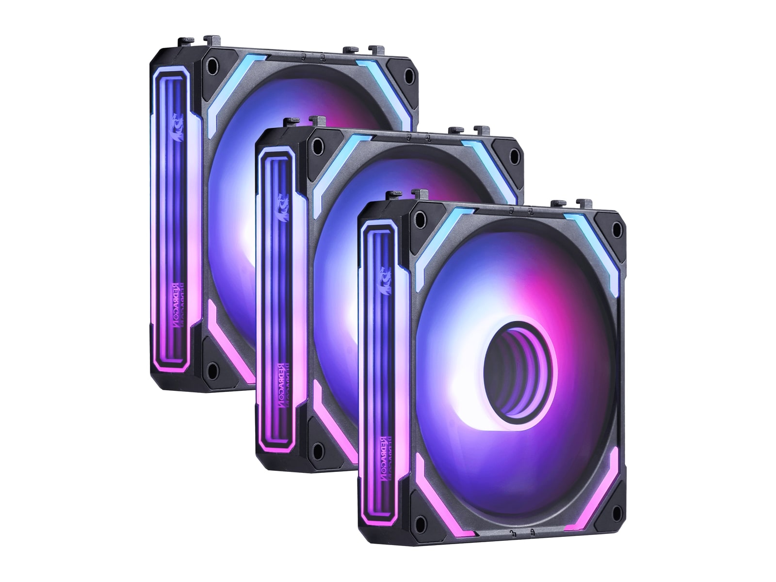 Redragon - GCF012 Standard 120mm ARGB PC Case Fan - Black