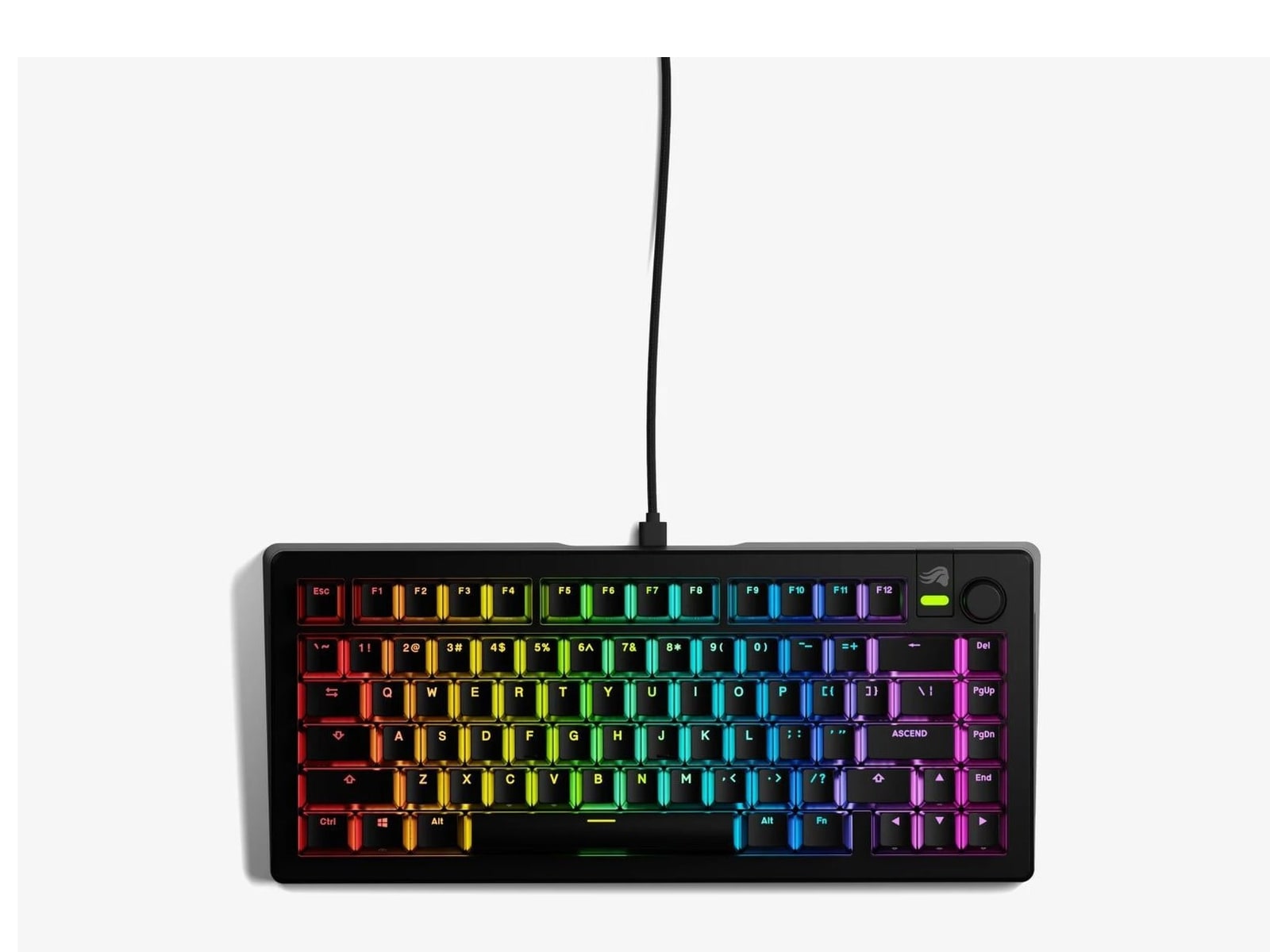 Glorious - GMMK 3 Prebuilt 75% Mechanical Keyboards - Black