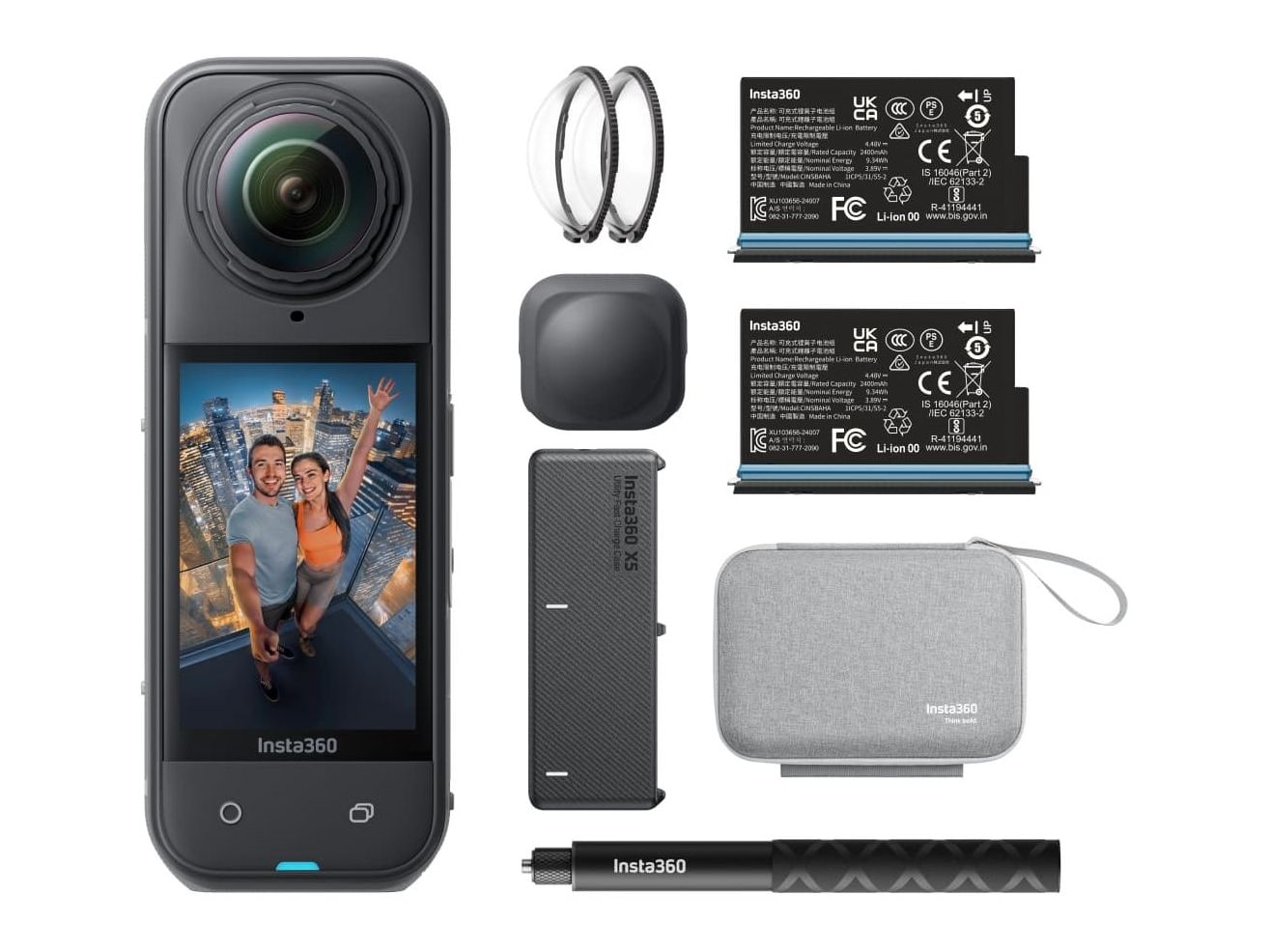 Insta360 - X5 8K Action Cameras Essentials Bundle - Black