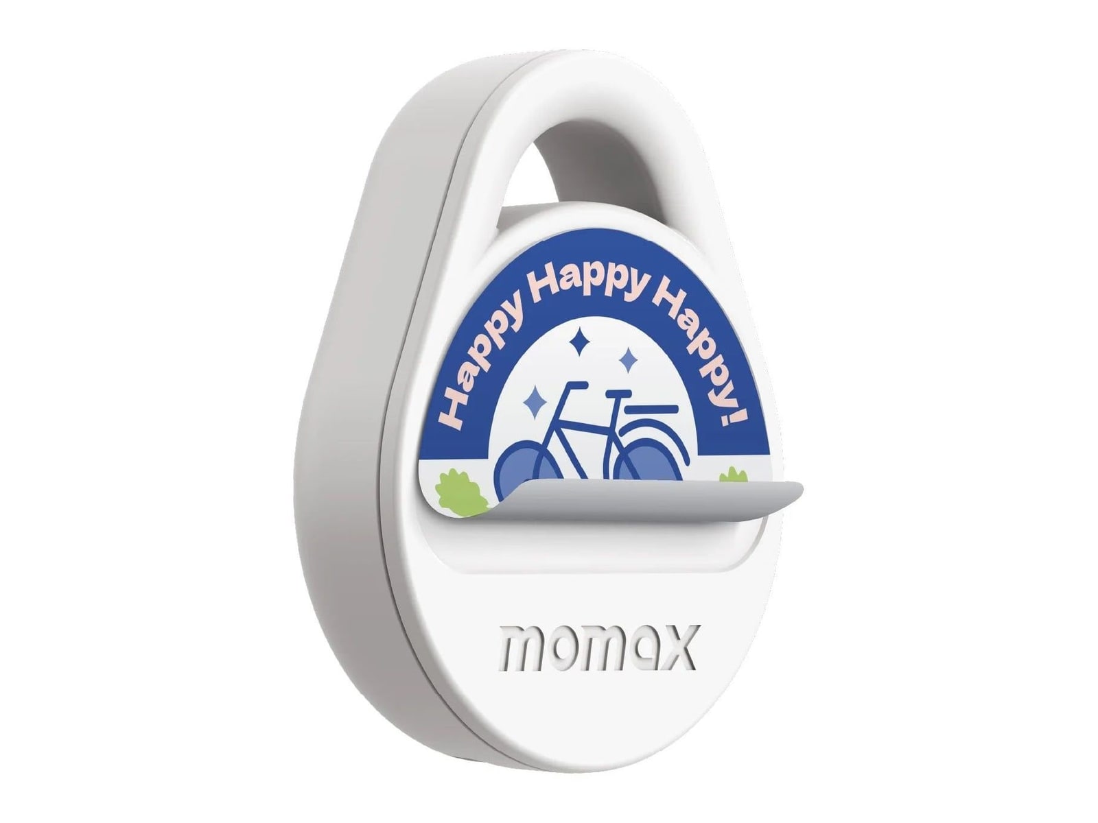 MOMAX - Pinpop2 X Rechargeable Find My Locator Bluetooth Trackers - White