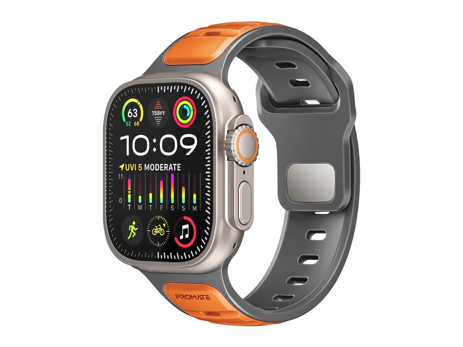 Promate - SiliBand-DC Watch Bands - Orange