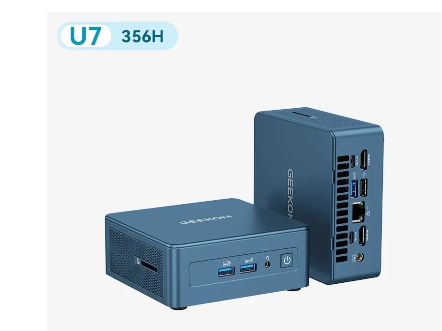 GEEKOM - IT13 - Intel Core Ultra 7 356H chip - 32GB DDR5 Memory - 1TB SSD - Blue
