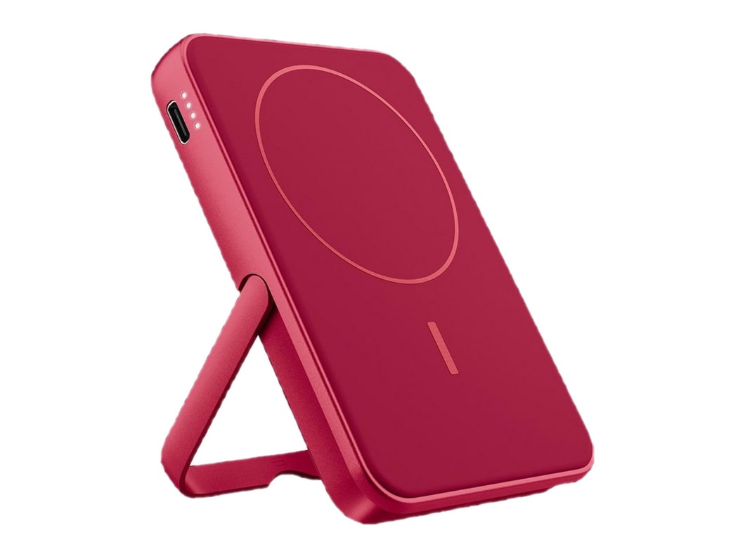 Fresh 'n Rebel - Magnetic Wireless Powerbank 5000 mAh Berry Red Power Banks