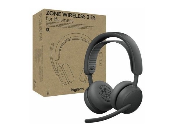 Logitech - Zone Wireless 2 ES Bluetooth On-Ear Headphones - Gray
