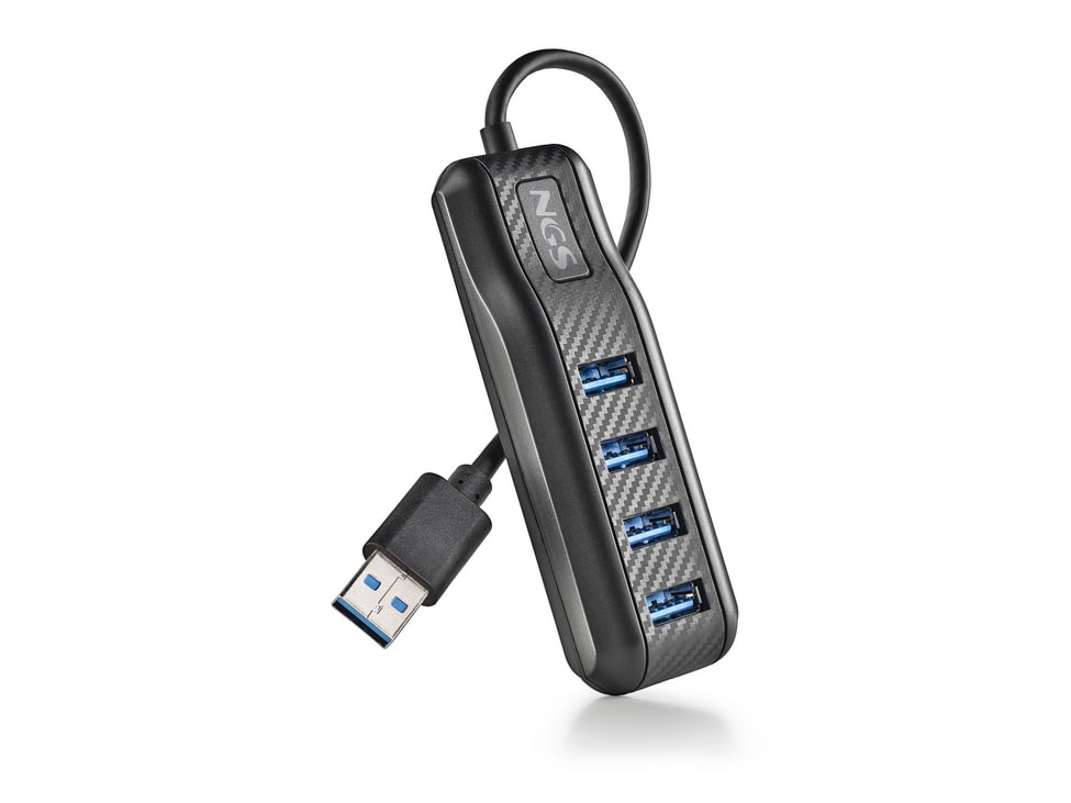 NGS - PORT 3.0 USB Hubs - Black