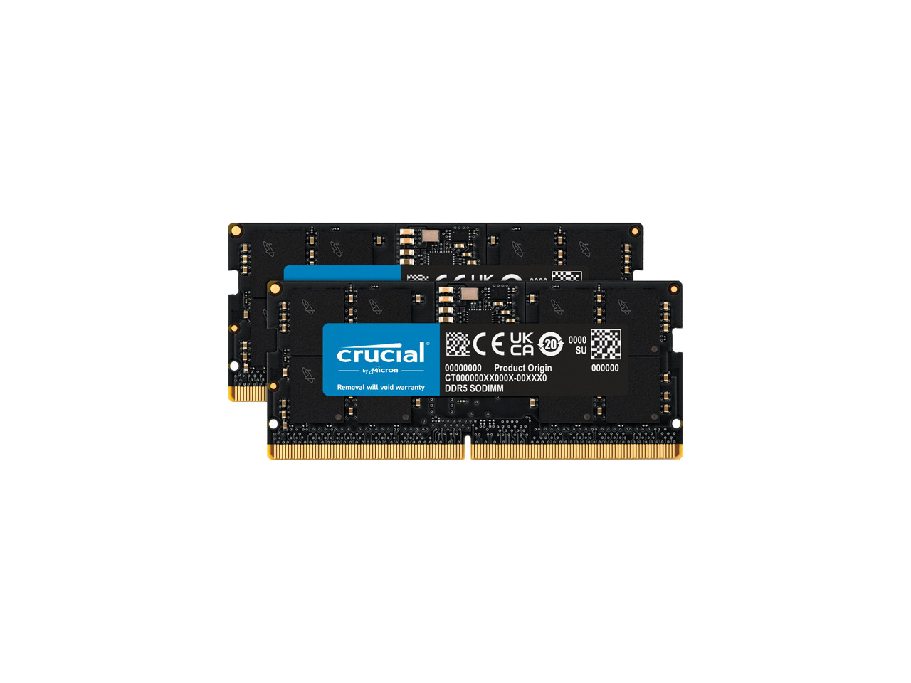 Crucial - 32GB (2 x 16GB) DDR5 4800 CL40 SO-DIMM Memory (RAM)
