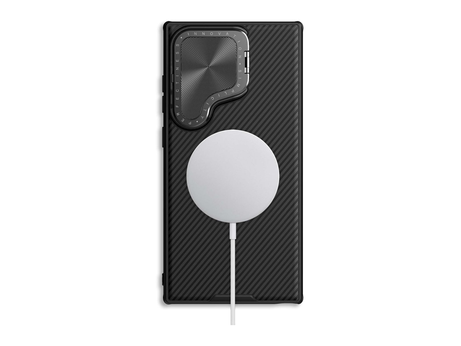 Nillkin - MagSafe Compatible CamShield CamProp Case - Galaxy S24 Ultra - Classical Black