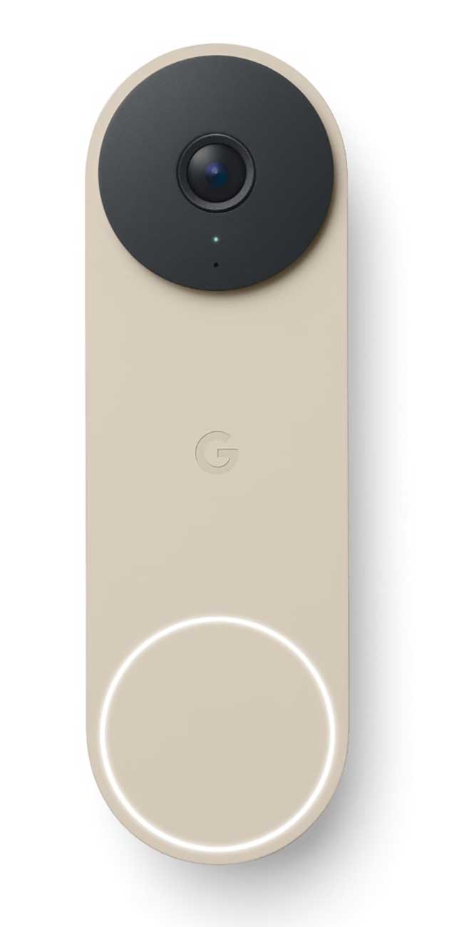 Google - Nest Video Doorbell (3rd Gen) Video Doorbells - Linen