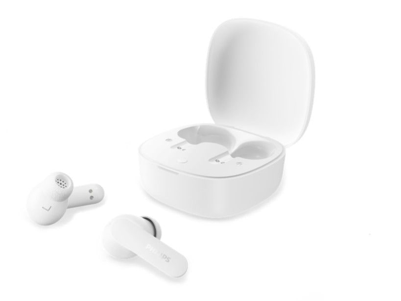Philips - TAT2200 Bluetooth 6.0 True Wireless Earbuds - White (EU)