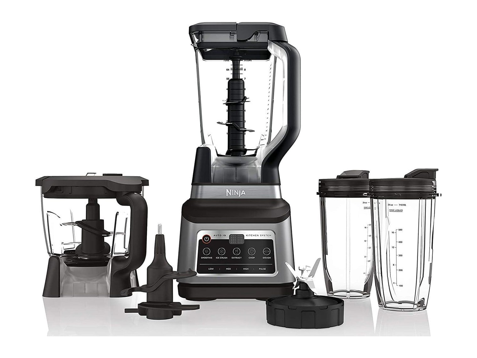 Ninja - Professional Plus Kitchen System with Auto-iQ Black and Stainless Steel Blenders & Mixers