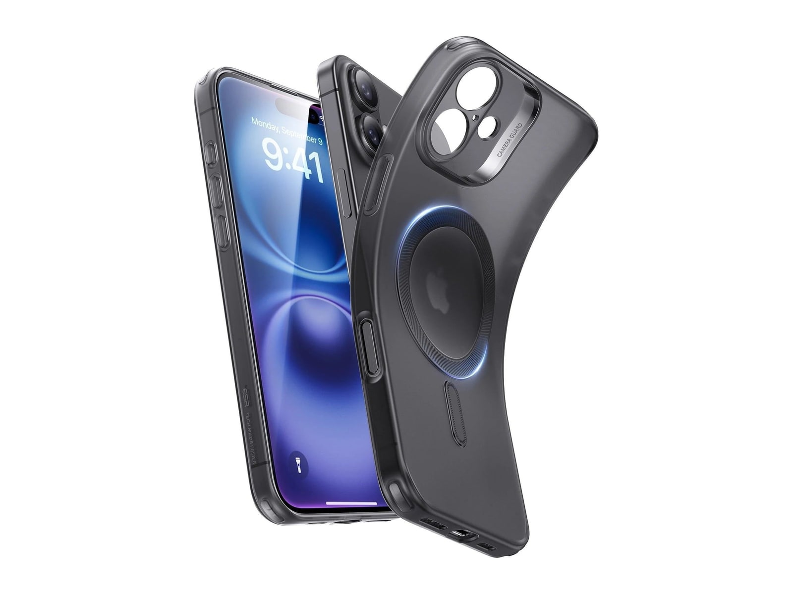 ESR - Zero Clear Case (HaloLock) - iPhone 16 - Frosted Black