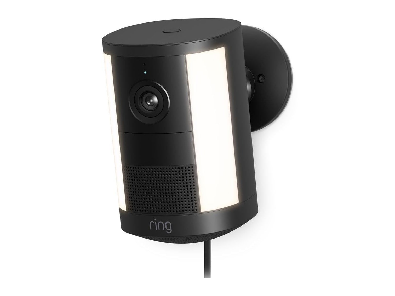 Ring - Spotlight Cam Plug-In Security Camera Black Security Cameras