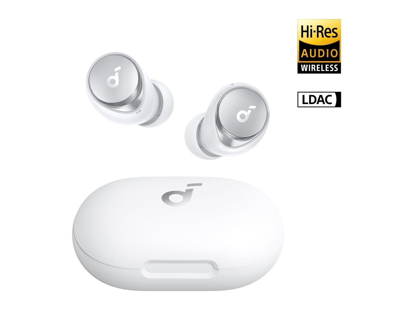 Soundcore - Space A40 Bluetooth True Wireless Earbuds - White