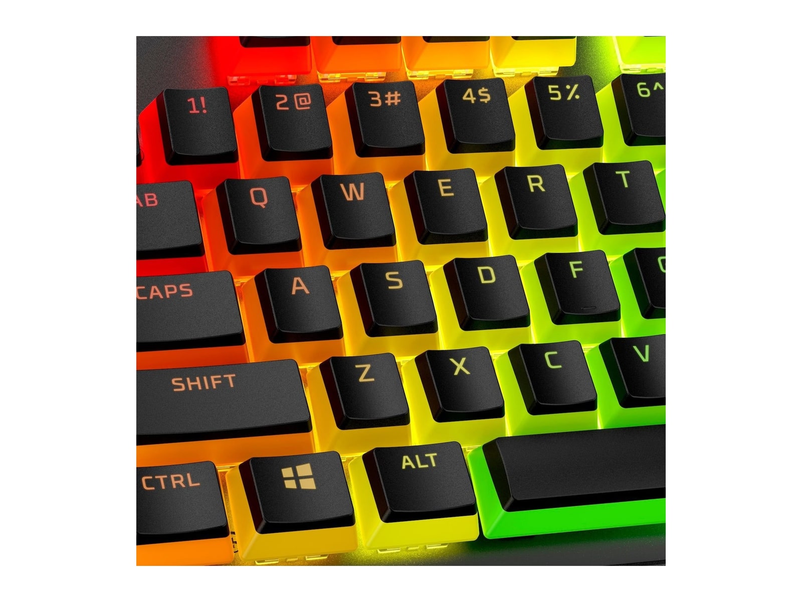 HyperX - Pudding Keycaps 2 Full Key Set PBT - Black