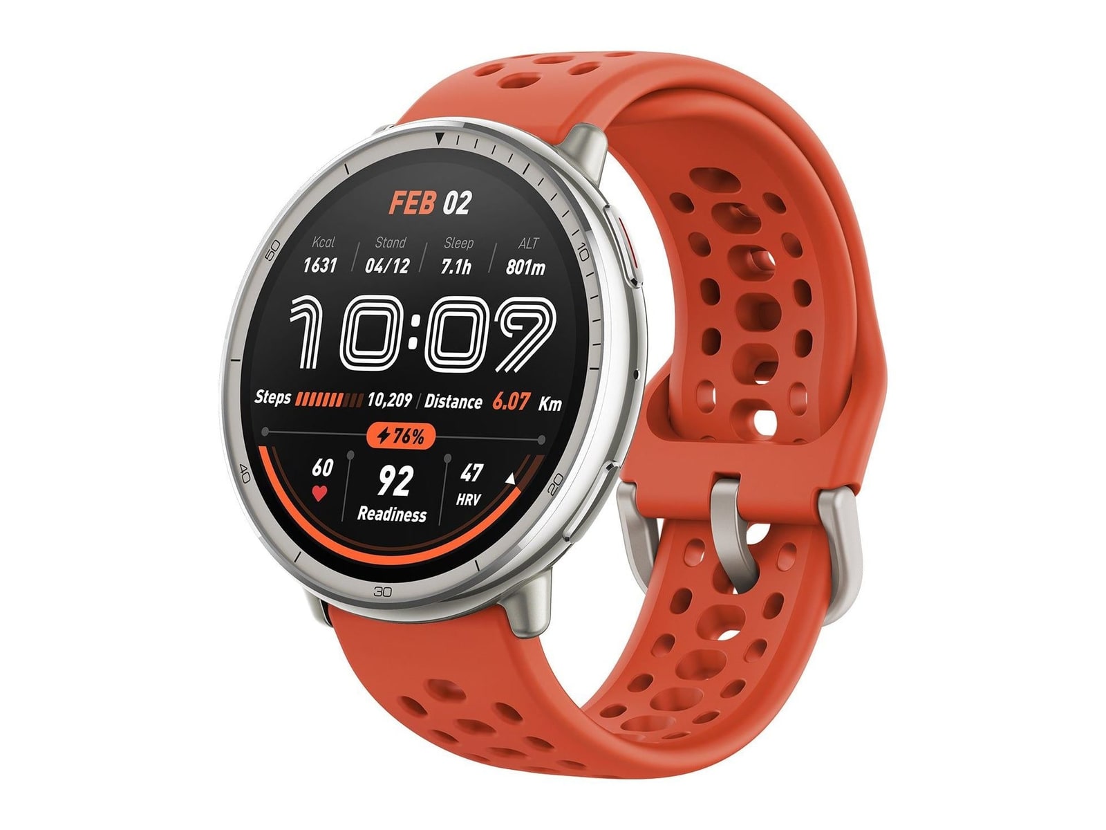Amazfit - Active 2 Round Smart Watches - Red
