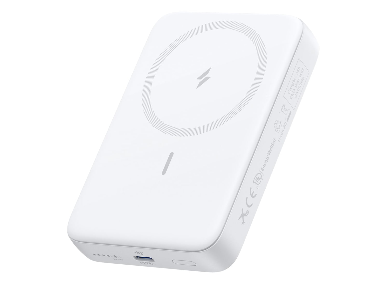 Anker - Zolo Magnetic Power Bank (10K, 30W) White Power Banks