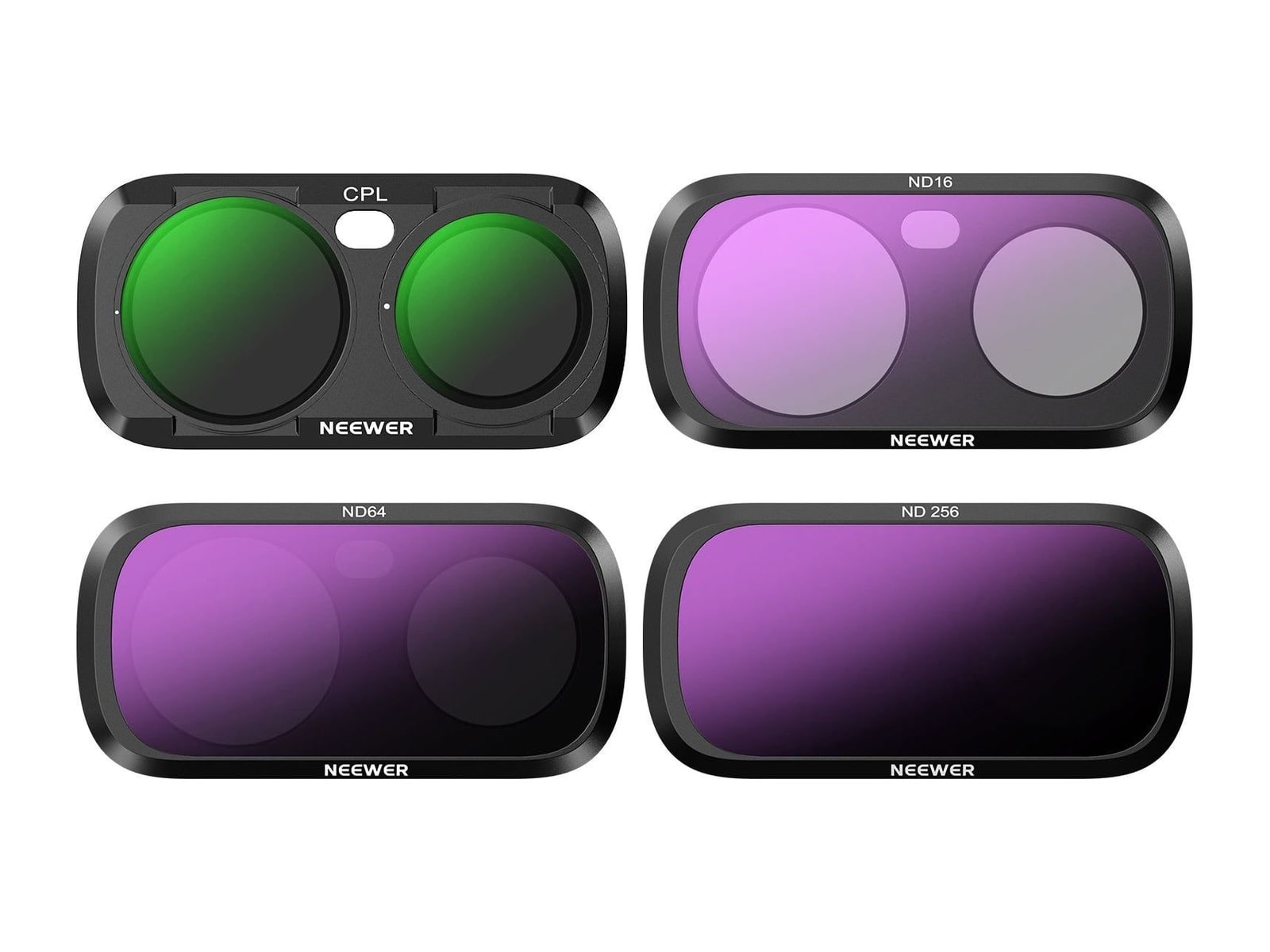 Neewer - CPL + ND Filter Set Compatible with Insta360 Luna Ultra Camera Accessories - Black