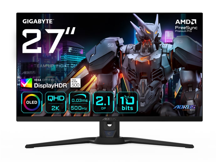 Gigabyte - 27" Aorus FO27Q5P QHD 500Hz OLED Monitors