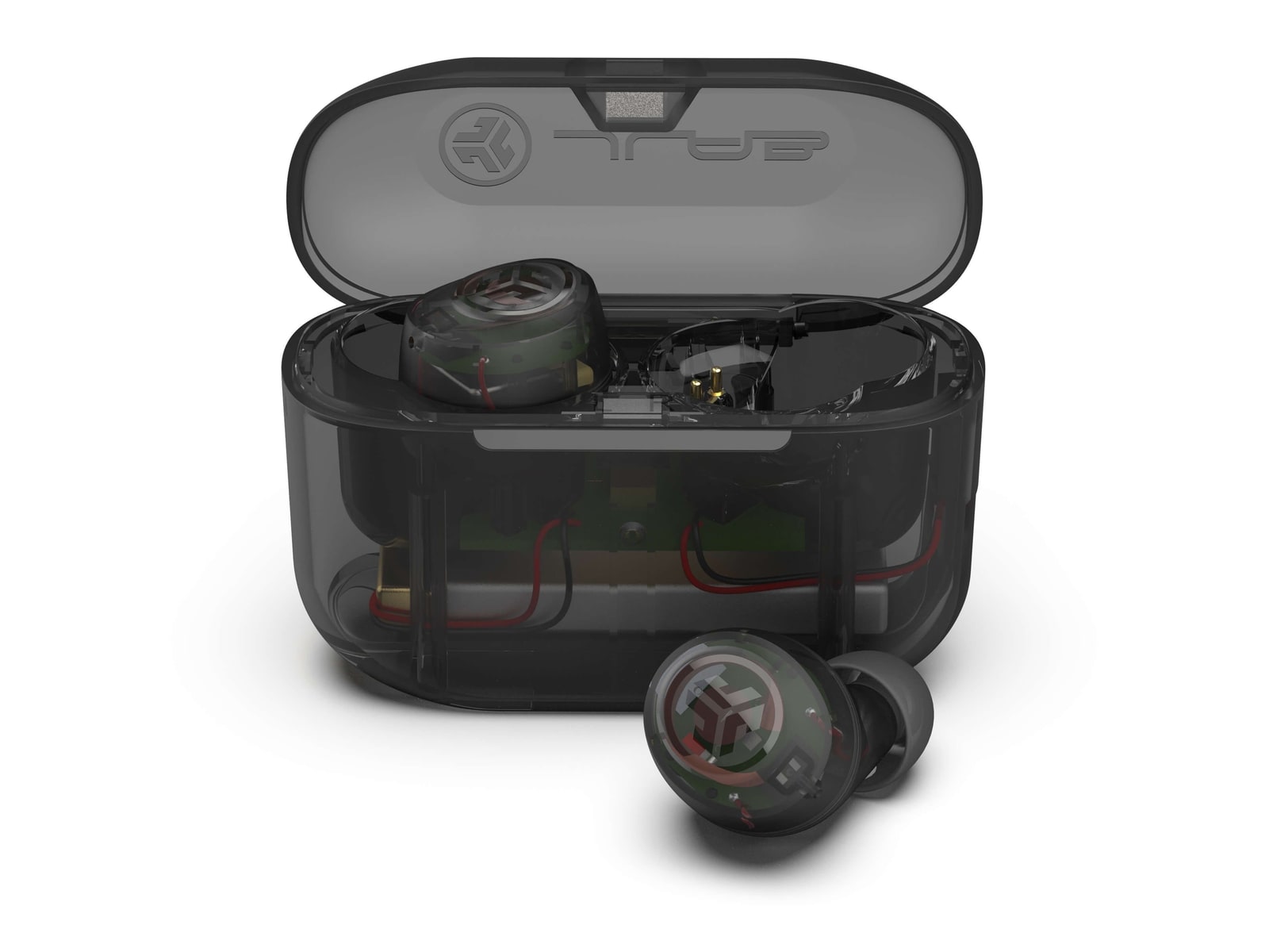 JLab - GO Pop+ True Wireless Earbuds - Clear