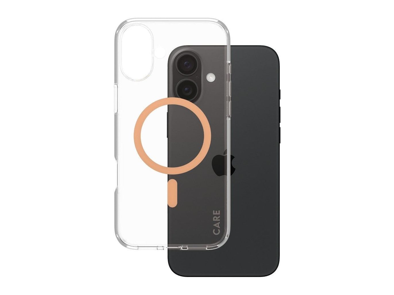 PanzerGlass - CARE Urban Combat Case Transparent w. Peachy MagSafe iPhone 16 Plus