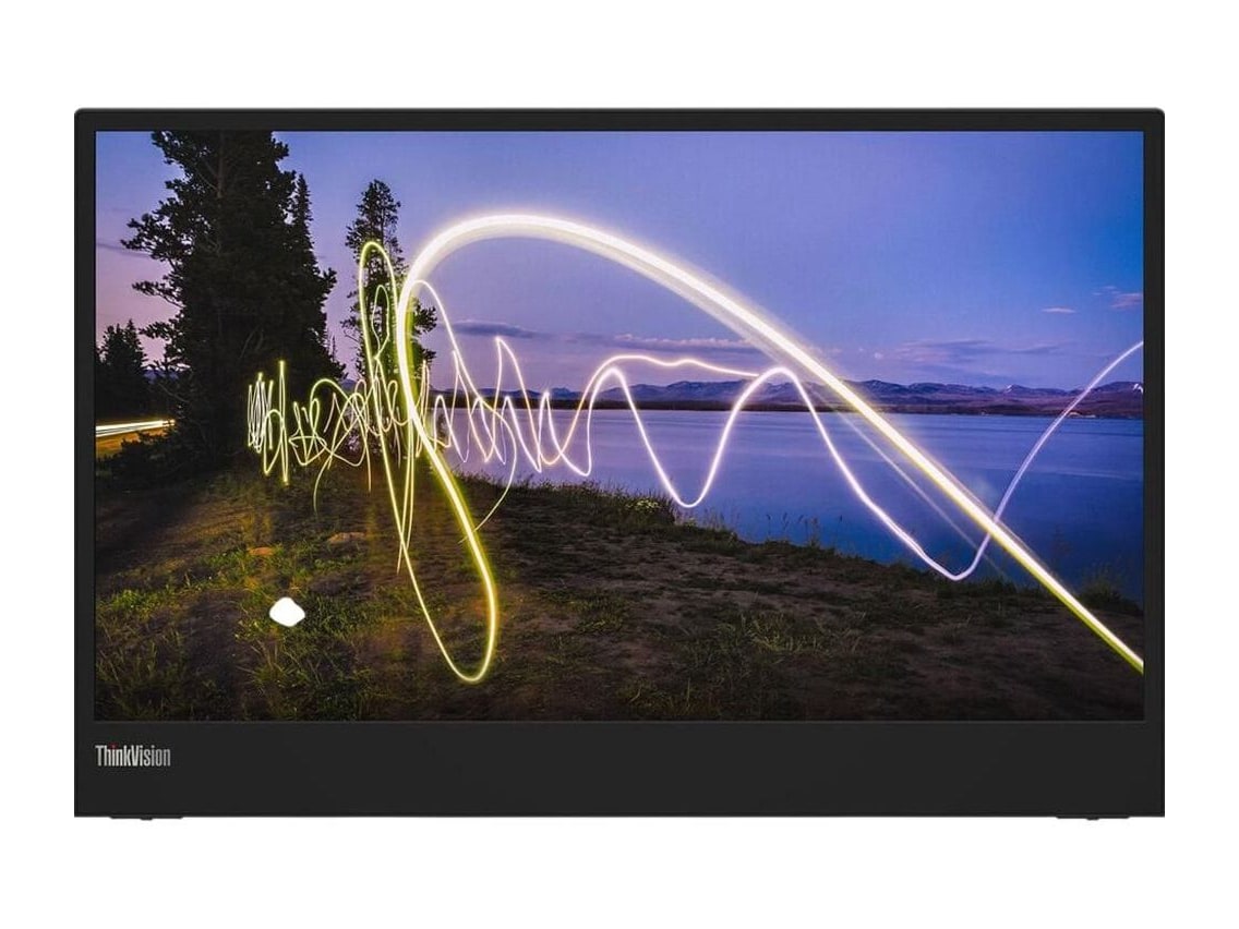 Lenovo - 15.6" ThinkVision M15 Full HD 60Hz Portable Monitors - Black