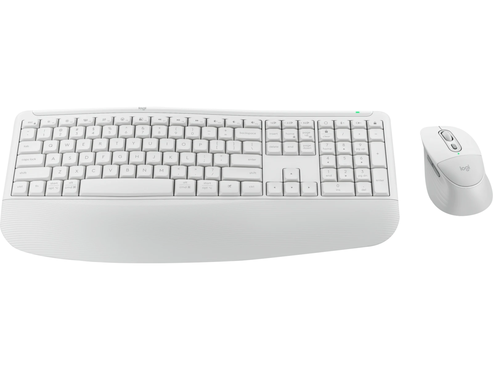 Logitech - Signature Comfort Plus Combo MK880 Wireless Keyboards - Off White (UK)
