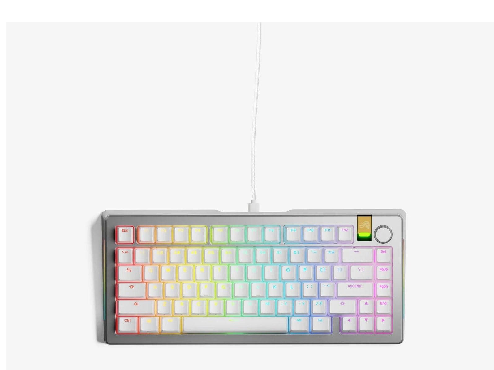 Glorious - GMMK 3 PRO HE Prebuilt 75% Mechanical Keyboards - Silver