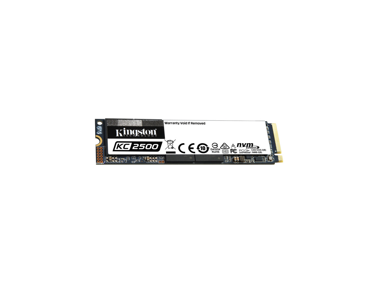 Kingston - KC2500 500GB M.2 SSDs - NVMe PCIe Gen 3.0 x4