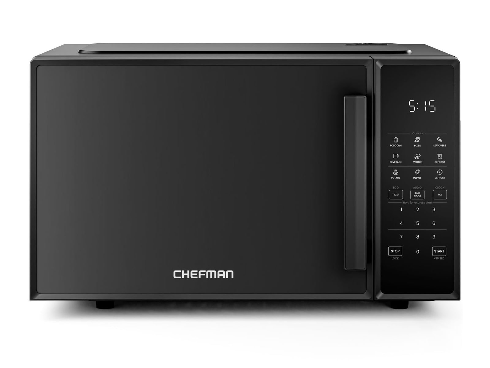 Chefman - Countertop 0.9 Cu. Ft. Digital Microwave Oven Microwaves