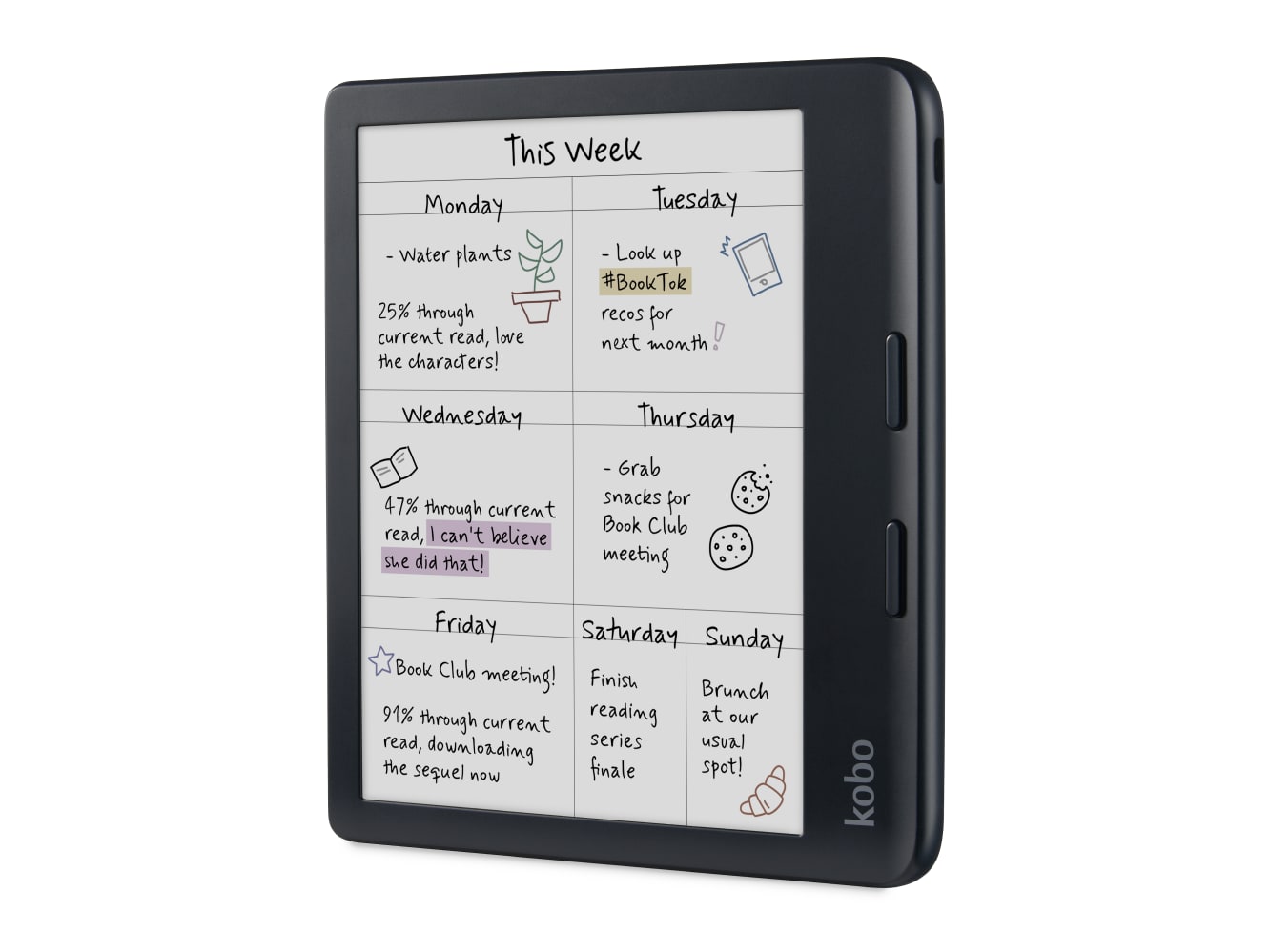 Kobo - Libra Colour Kobo E-Readers - Black